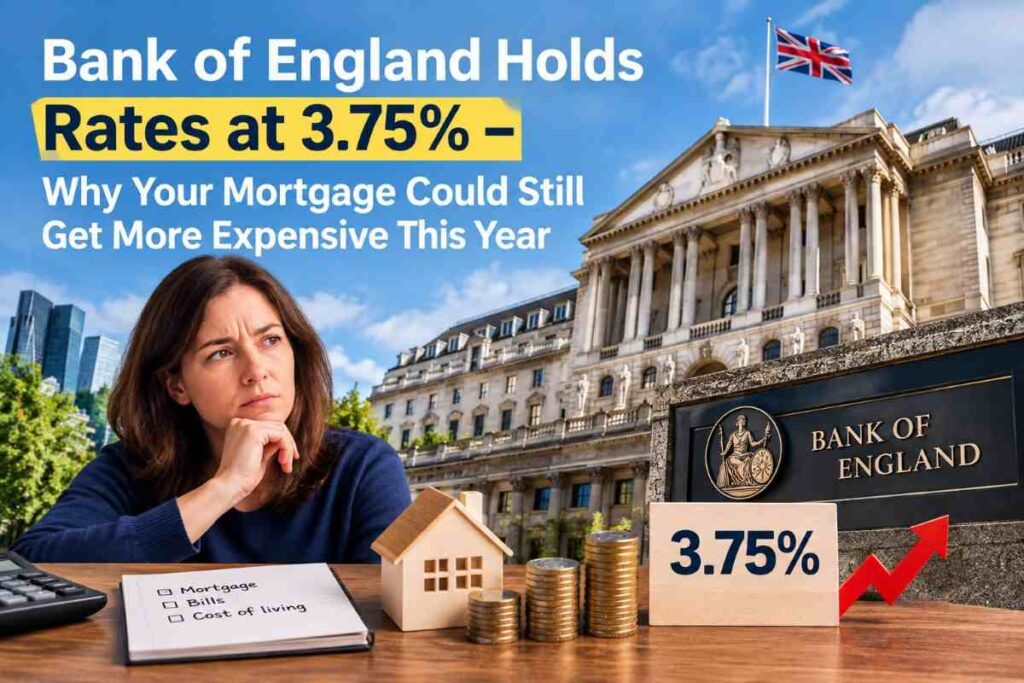 Bank of England Holds Rates at 3.75% – Why Your Mortgage Could Still Get More Expensive This Year Mortgage Alert